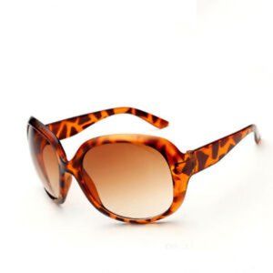 Oversize Sunglasses Round Leopard Frame Brown Lens Transparent NEW SALE 2 FOR 15